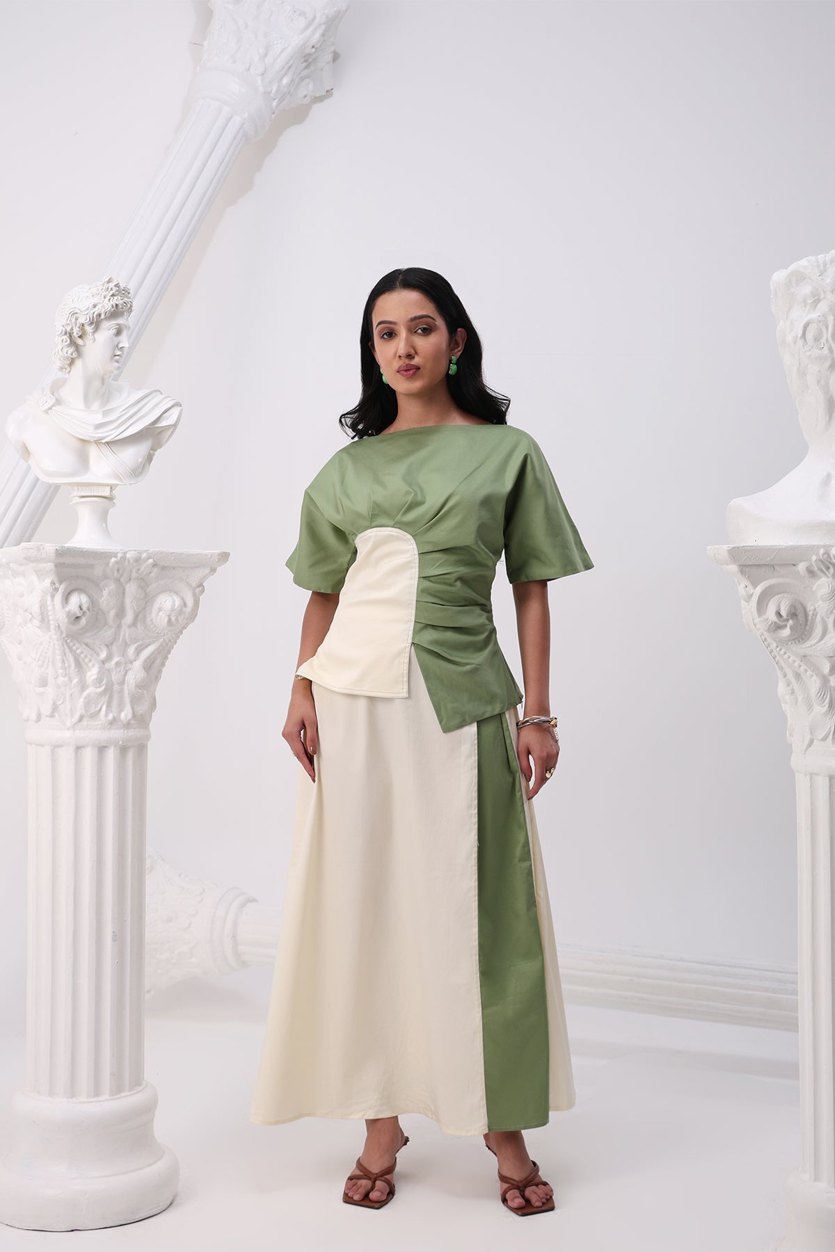 Sage Curve Flared Co-ord