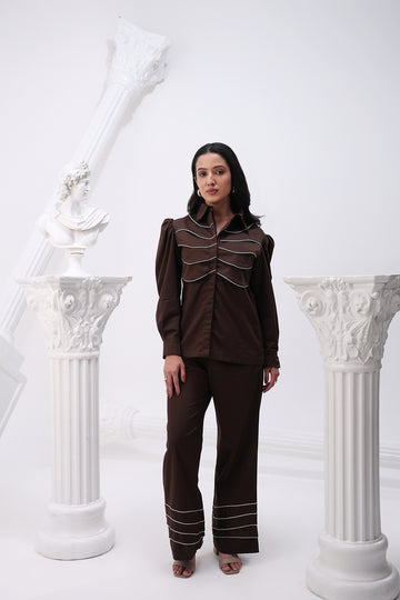 Truffle Waved Co-ord