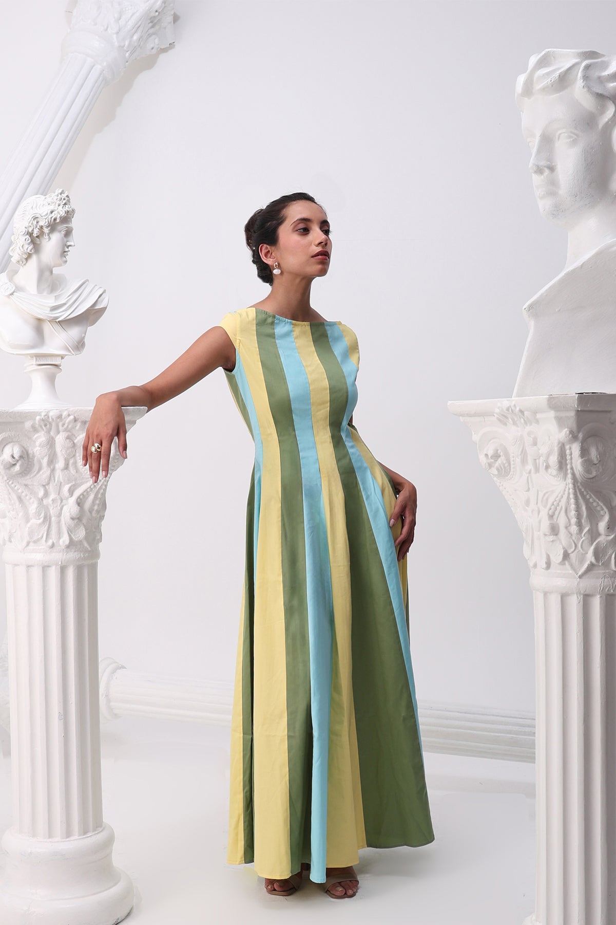Summer Stripe Panel Dress