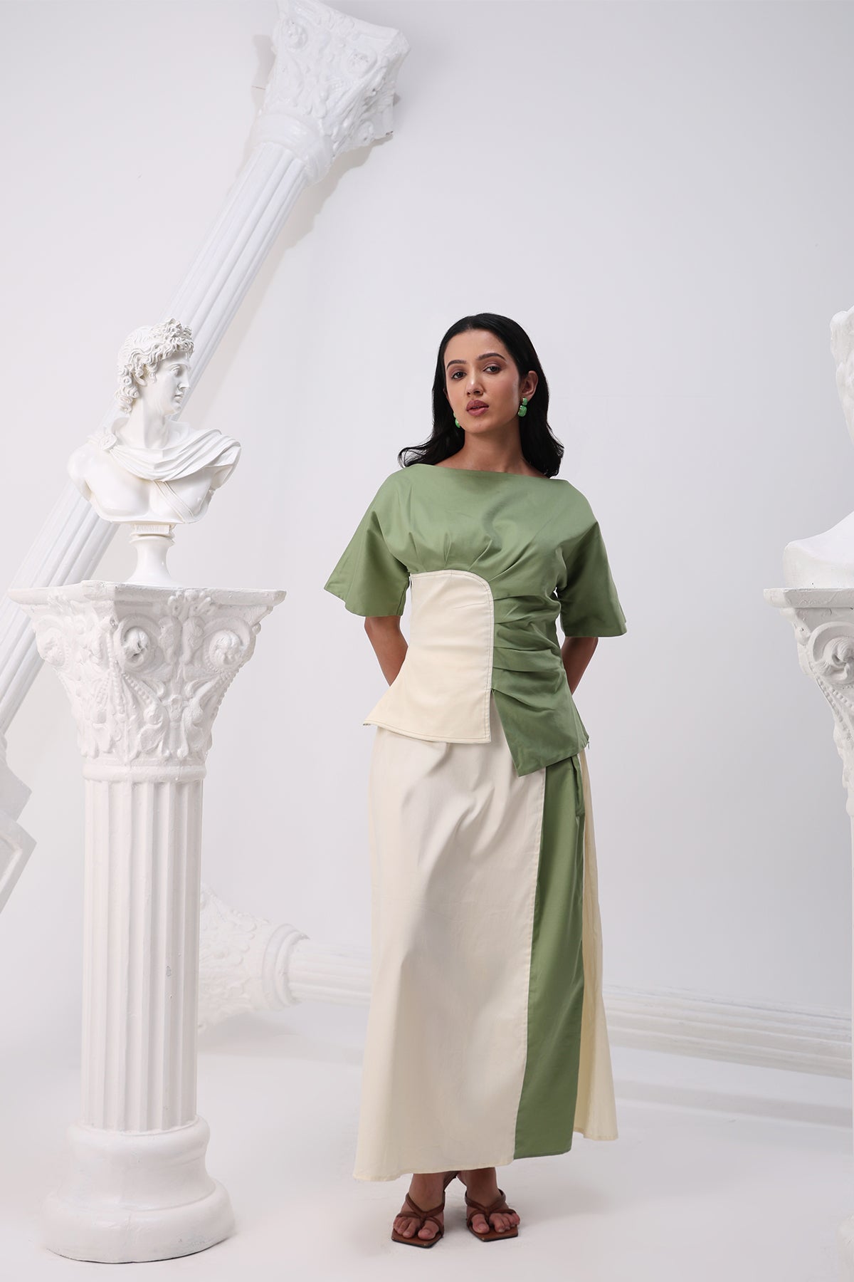 Sage Curve Flared Co-ord