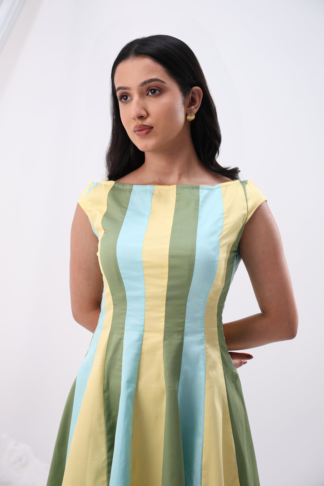 Summer Stripe Mini Panel Dress