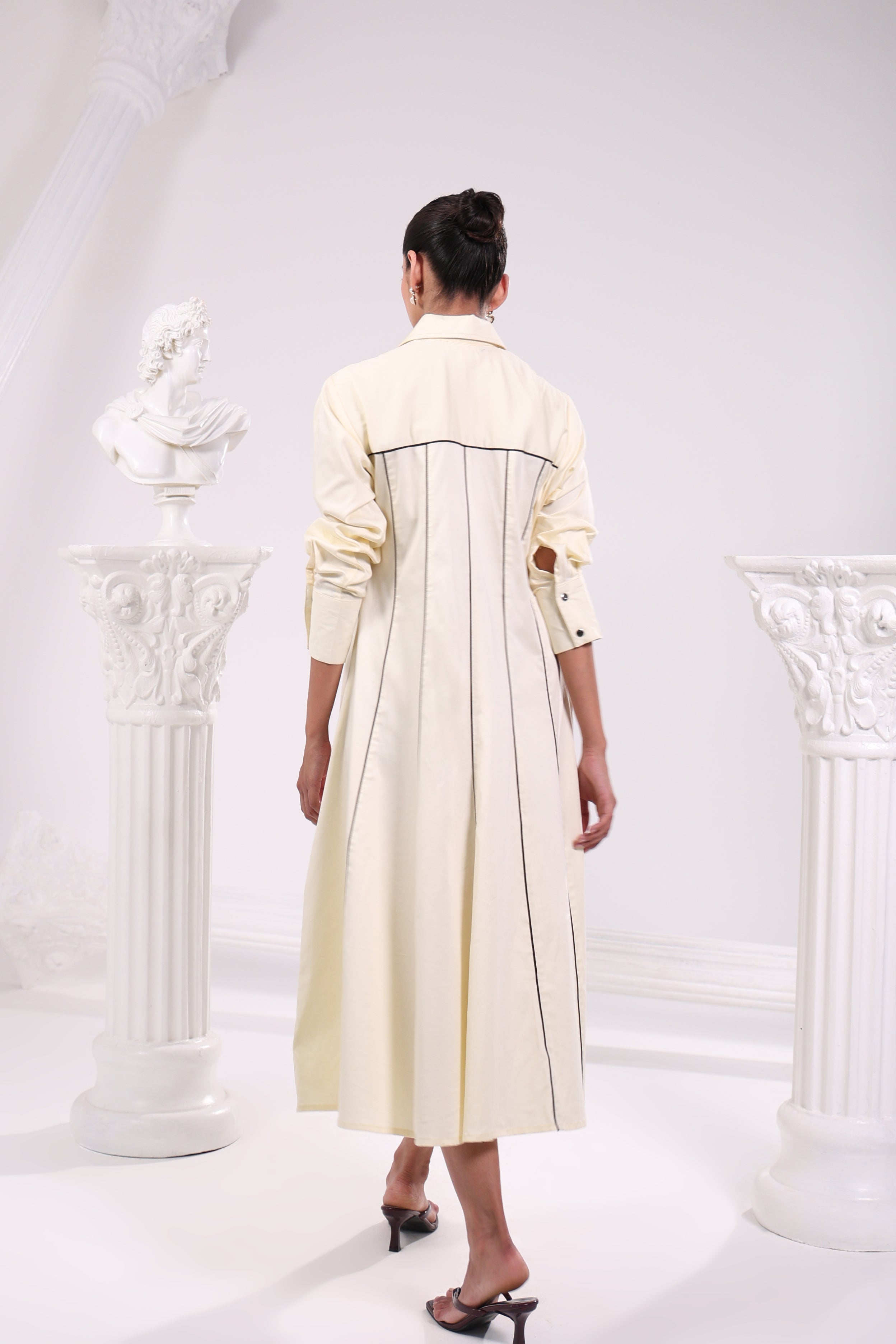The Ivory Linea Shirt Dress