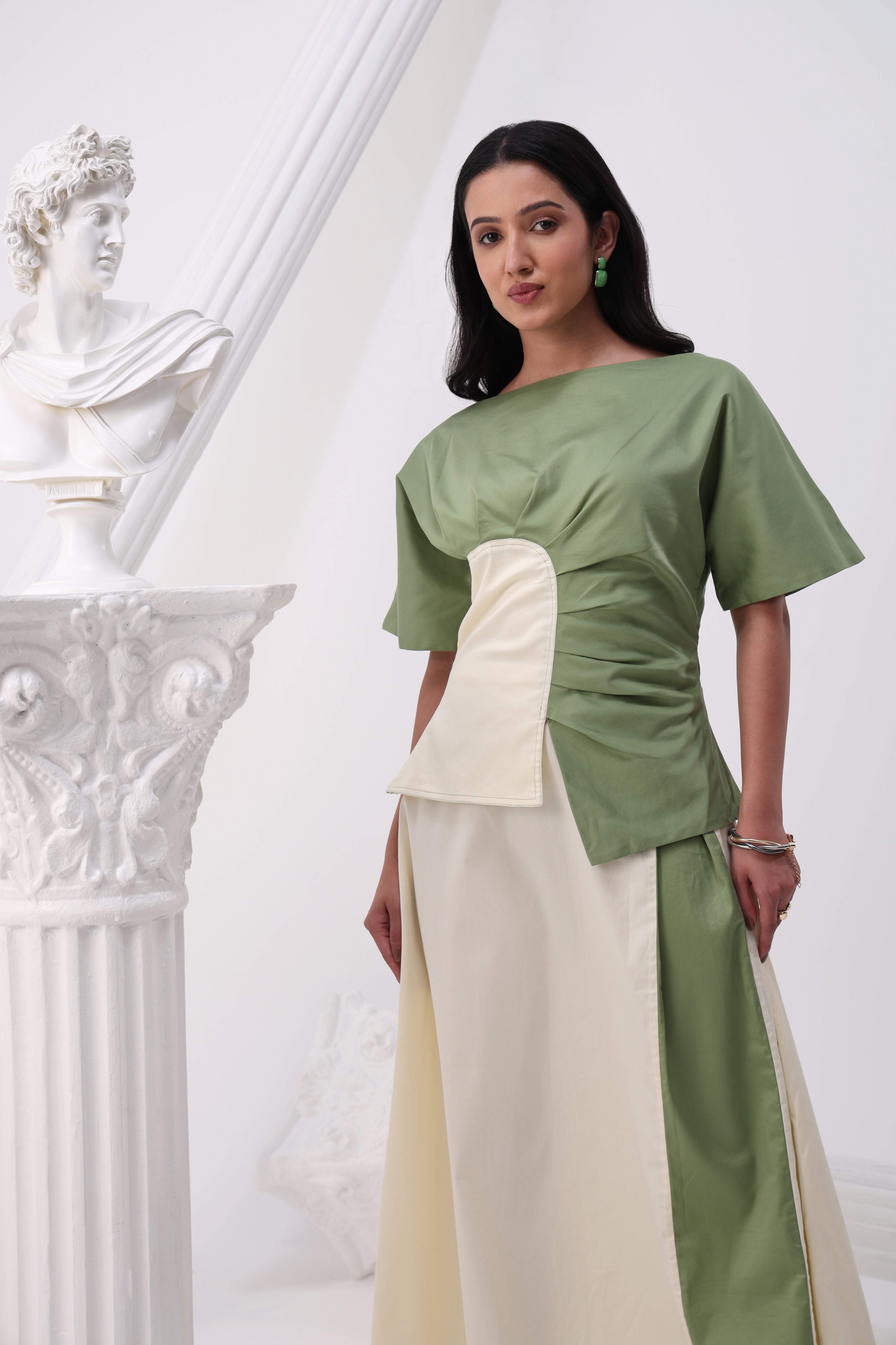 Sage Curve Flared Co-ord