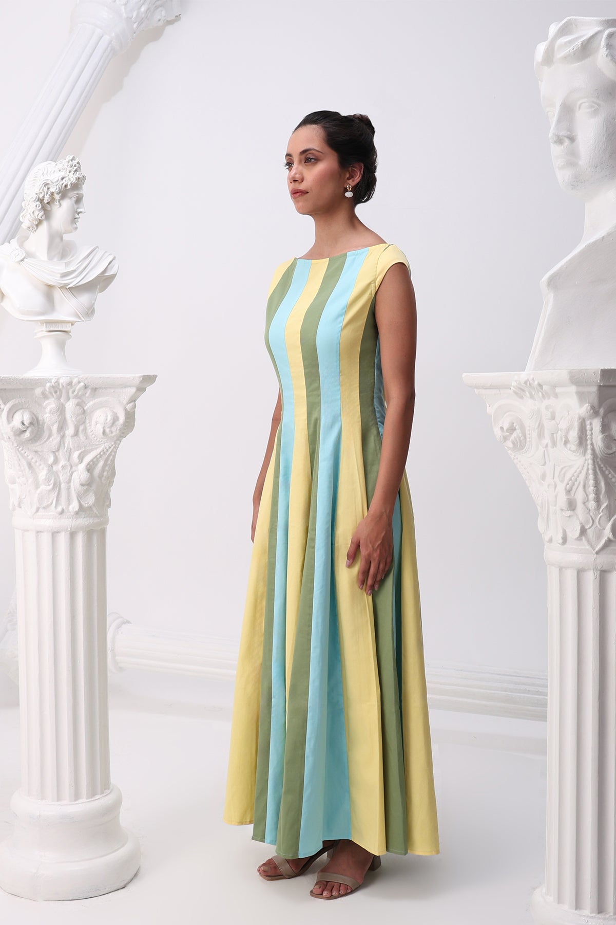 Summer Stripe Panel Dress