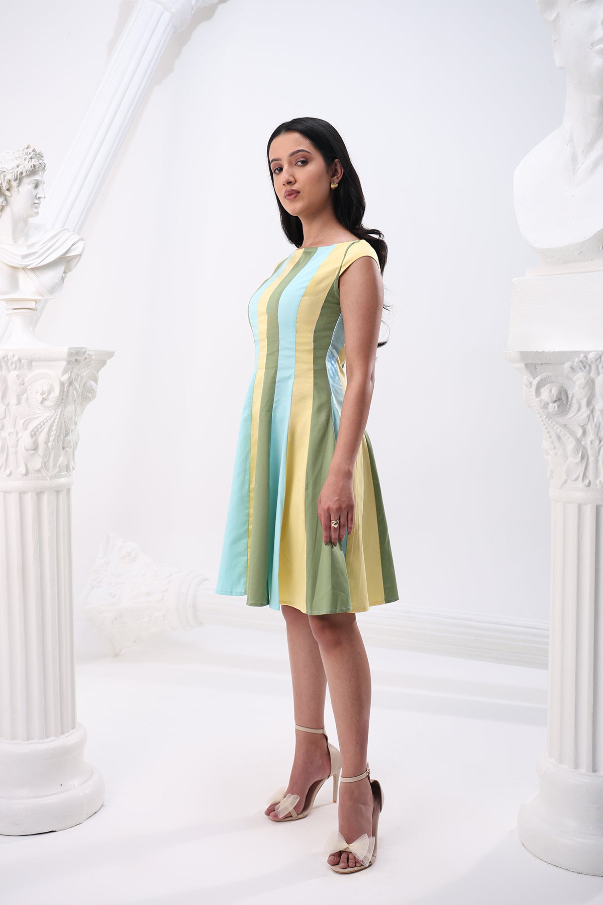 Summer Stripe Mini Panel Dress
