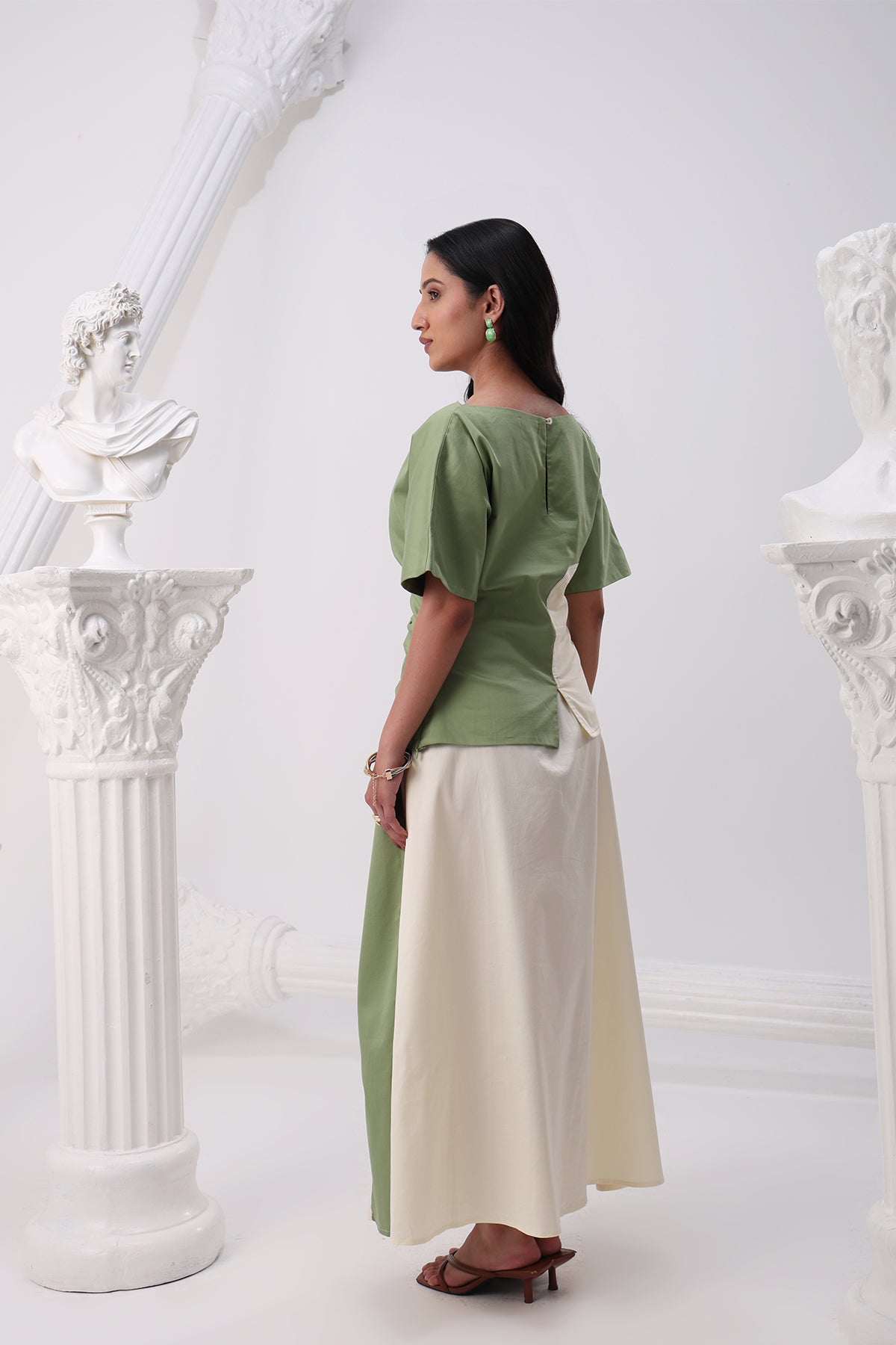Sage Curve Flared Co-ord