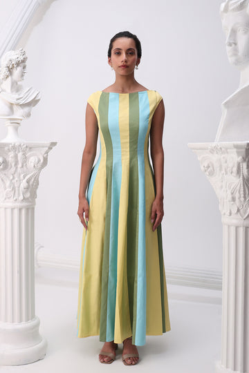 Summer Stripe Panel Dress