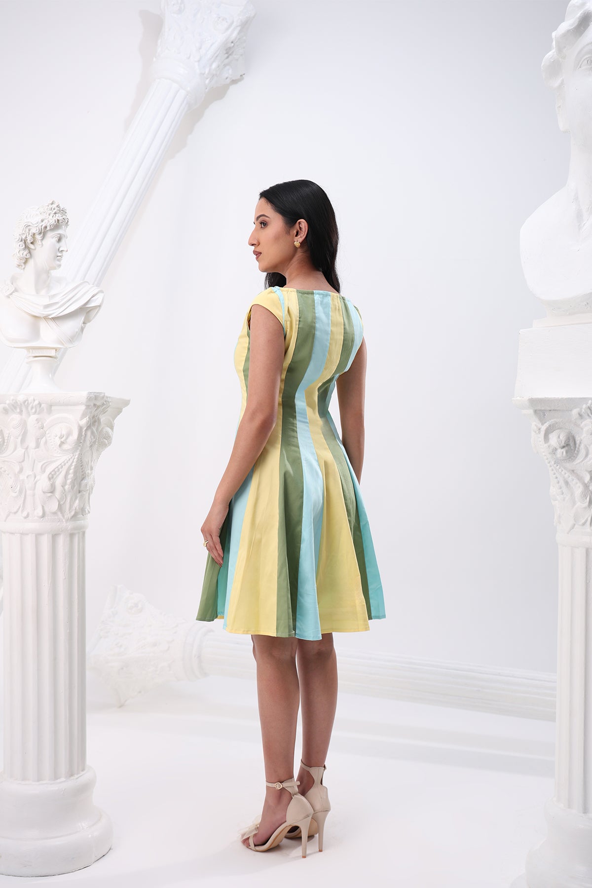 Summer Stripe Mini Panel Dress