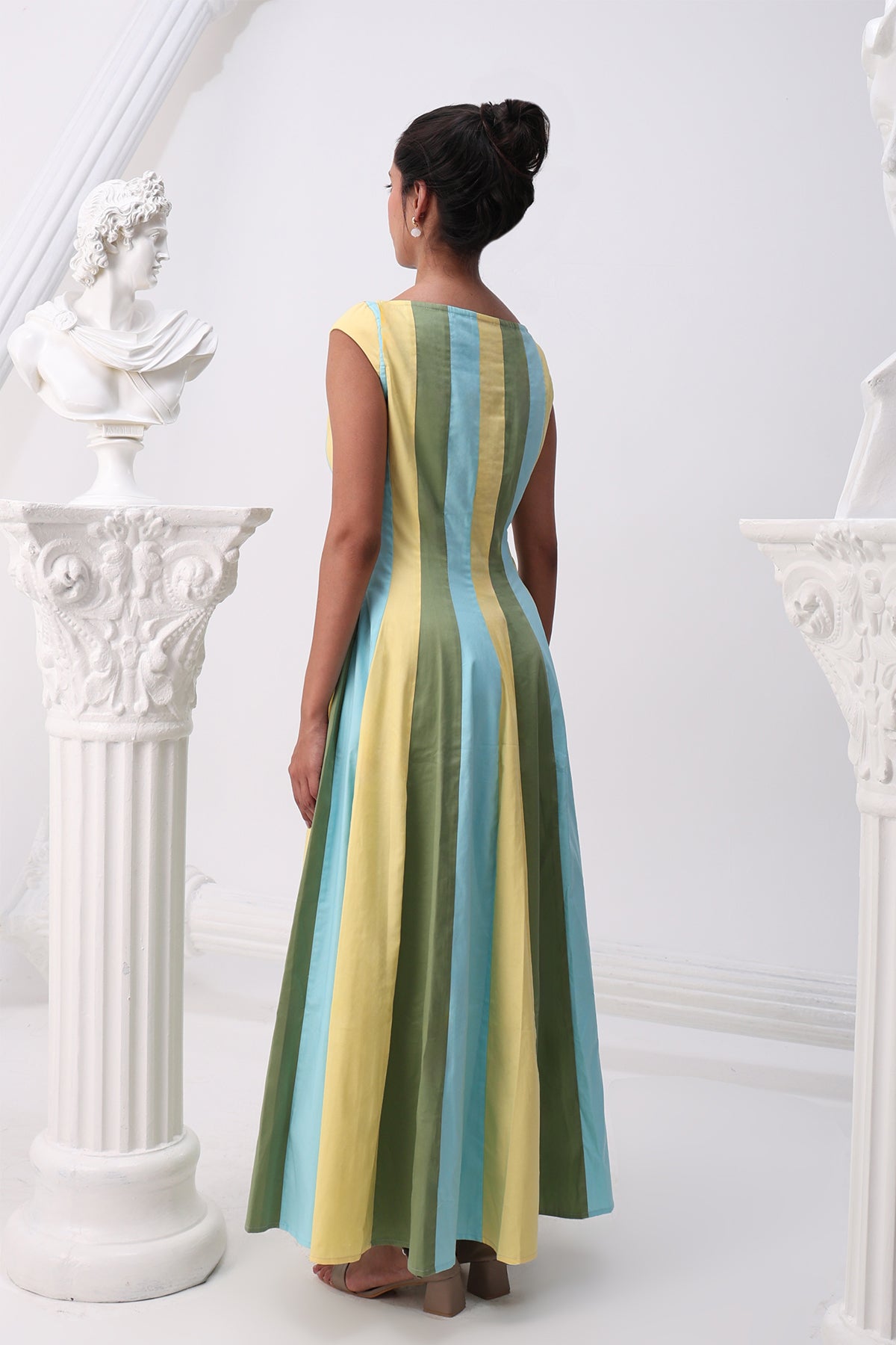 Summer Stripe Panel Dress