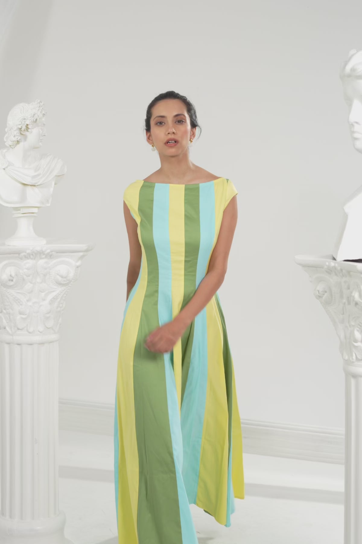 Summer Stripe Panel Dress
