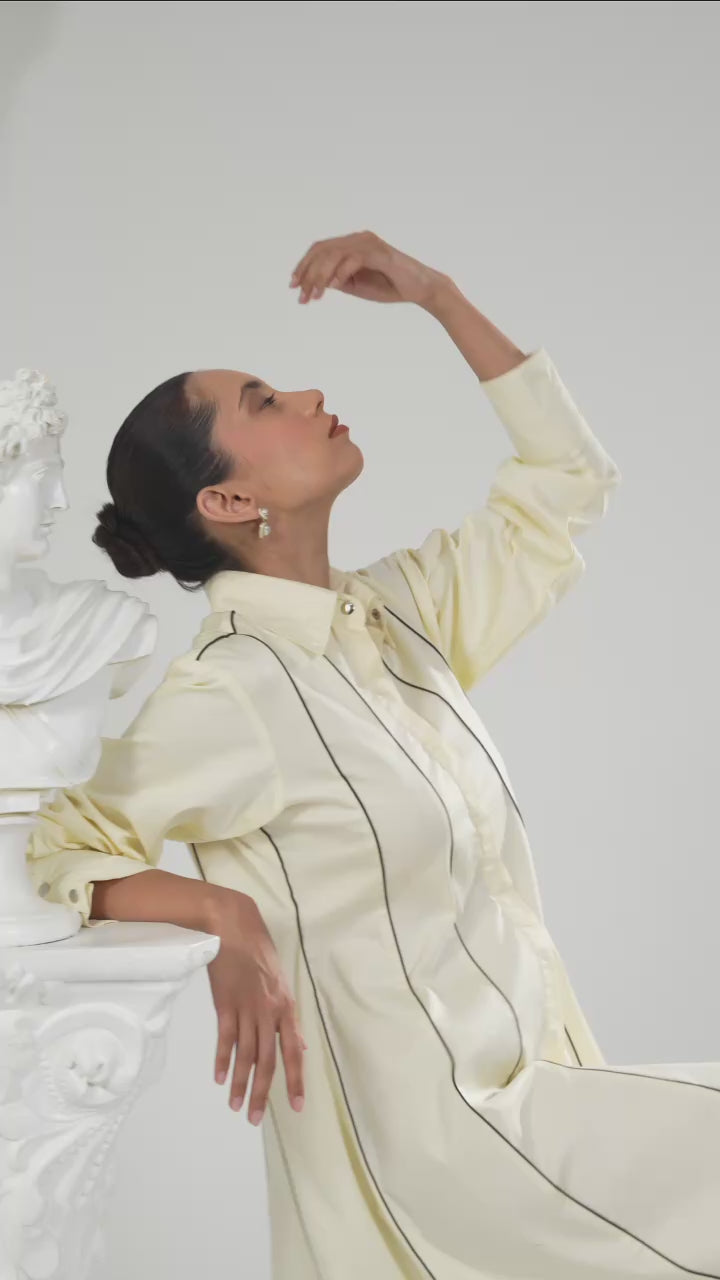 The Ivory Linea Shirt Dress
